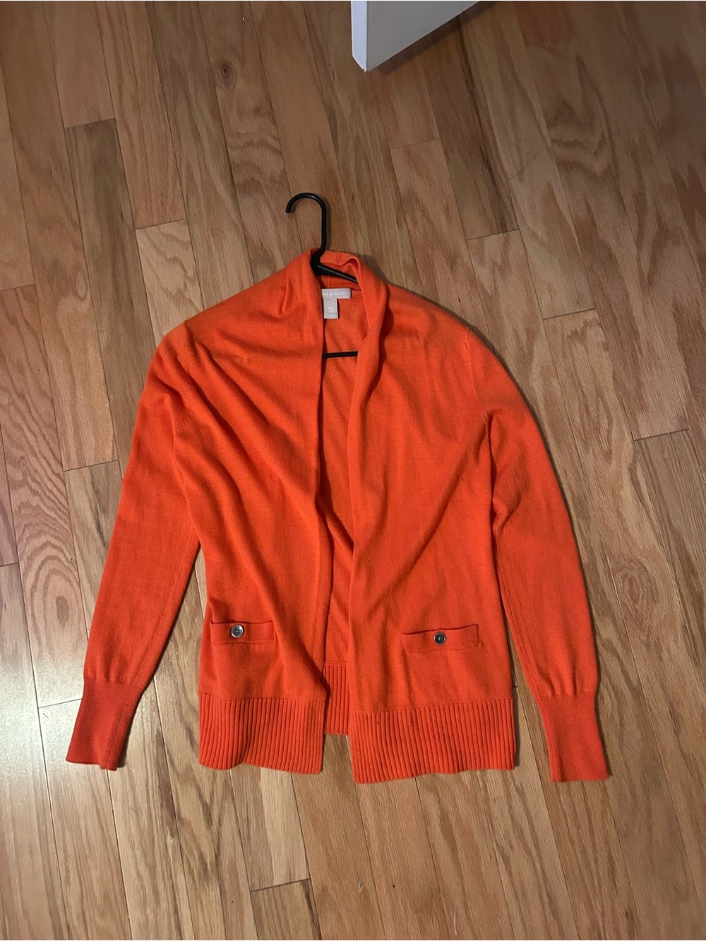 Banana Republic Orange Shawl-Collar Cardigan